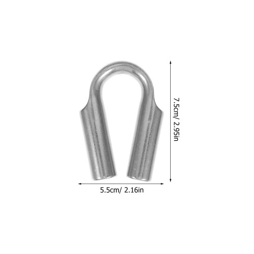 Wire Kabelklem Ring RVS 2-Pack 2