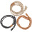 3Pcs Adjustable Woven Rope Crystal Necklace Holders Assorted Colors 7