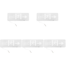 5St Wit Rvs LED Nooduitgang Indicator Licht Voor Buiten En Publiek
