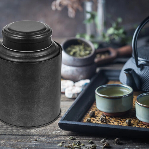 1Pc Multi-Purpose Grey Tea Packing Canister Household Jar 2