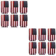 12Pcs Us Flag Can Cooler Sleeves Neoprene Party Supplies