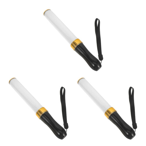 3Pcs Practical Black Glow Stick Reusable Light Stick for Concert Decor