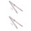 2Pcs Beige Adjustable Canvas Bag Shoulder Strap for Crossbody Handbag 1