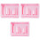 3Pcs Pink PP Chopsticks Holder Draining Tableware Organizer 1