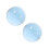 2Pcs Transparent Blue Resin Juggling Balls Professional Acrobatic Tool 2