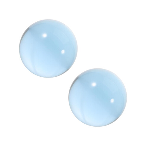 2Pcs Transparent Blue Resin Juggling Balls Professional Acrobatic Tool 1