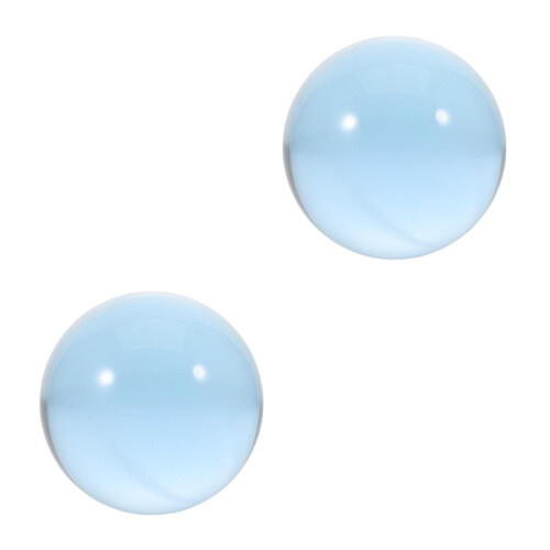 2Pcs Transparent Blue Resin Juggling Balls Professional Acrobatic Tool 2