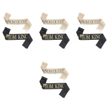 8Pcs Prom King Queen Cloth Sashes Party Decor Graduation Celebration
