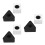 Set Of 3 Mini Microphone Shock Mount Interview Square Microphones 9