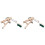 2Pcs Durable Beige Piano Whippen Hammer Butt for Vertical Piano Use 3