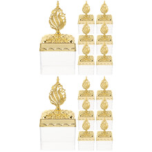 24Pièces Boîtes Bonbons Voyage Transparent Décoratif