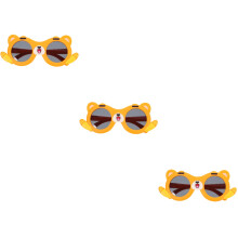 3Pcs Kids Sunglasses Yellow Party Cartoon Festival Outdoor Fun Glasses