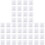 150Pcs White Plastic Weighing Plates Lightweight Anti-Static Lab Trays 3