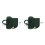 2Pcs Dark Green PU DIY Handbag Kit with Shoulder Bag Making Materials 1