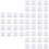 150Pcs White Plastic Weighing Plates Lightweight Anti-Static Lab Trays 6