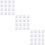 150Pcs White Plastic Weighing Plates Lightweight Anti-Static Lab Trays 9