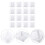 150Pcs White Plastic Weighing Plates Lightweight Anti-Static Lab Trays 10