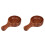 2Pcs Multifunctional Coffee Wood Bowls with Handle for Eating 7