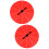 2Pcs Reusable Prize Wheel Draw Game Prop Orange for Educational Play 6