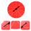 2Pcs Reusable Prize Wheel Draw Game Prop Orange for Educational Play 9