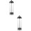 2Pcs Clear Plastic Straw Dispenser Holder Space-Saving Counter Storage 1