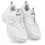 1Paar Wit Dameschunkysneakers PU Comfortabel Stevig Antislip 1