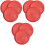 9Pcs Plastic Quail Chick Feeding Plates Red Poultry Feeders Durable 1