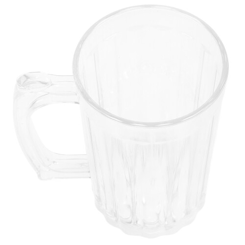 3Pcs Household Transparent Beer Cup with Handle for Beverages