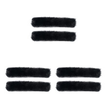 3Paren Zwart Slipper Decor Sandaal Warmte En Stijl