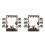 2Sets Paper Birthday Photo Booth Props with Black Gold Frames 1