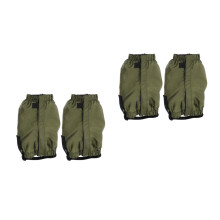 2Pairs Waterproof Outdoor Gaiters Dark Green Breathable Hiking Walking