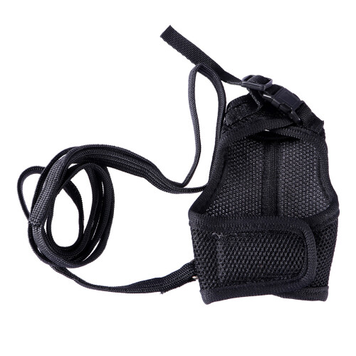 2Pcs Breathable Black Rabbit Harness Leash Soft Adjustable Pet Lead 1