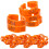 300Pièces Pour Jambes De Poulets Couleur Orange Usage Agricole 2
