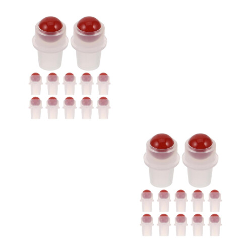 24Pcs Durable Jade Rollerball Tops for Essential Oil Roll-on Bottles