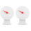 2Pcs Portable White Raffle Game Wheel Durable Party Prop 4