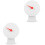 2Pcs Portable White Raffle Game Wheel Durable Party Prop 5