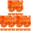 300Pièces Pour Jambes De Poulets Couleur Orange Usage Agricole 3