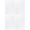 4Pcs White Embroidered Cross Stitch Cloth Cotton for Various Projects 1