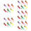 30Pcs Small Fake Birds Multicolor Models for Decorative Use 11