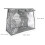 1pc grey transparent hanging storage bag for wardrobe home use 2