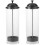 2Pcs Clear Plastic Straw Dispenser Holder Space-Saving Counter Storage 4