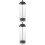 2Pcs Clear Plastic Straw Dispenser Holder Space-Saving Counter Storage 7