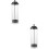 2Pcs Clear Plastic Straw Dispenser Holder Space-Saving Counter Storage 8