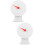 2Pcs Portable White Raffle Game Wheel Durable Party Prop 7