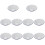 10Pcs White Enamel Bowls Vintage Kitchen Soup Salad Mixing Basins 7
