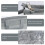1pc grey transparent hanging storage bag for wardrobe home use 7