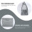 1pc grey transparent hanging storage bag for wardrobe home use 8