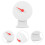 2Pcs Portable White Raffle Game Wheel Durable Party Prop 8