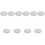 10Pcs White Enamel Bowls Vintage Kitchen Soup Salad Mixing Basins 8