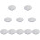 10Pcs White Enamel Bowls Vintage Kitchen Soup Salad Mixing Basins 9